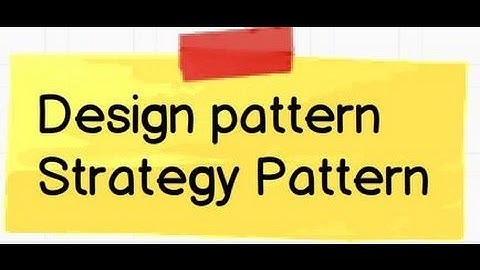 Design pattern :- What is Strategy pattern ?
