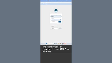 5/5 Configurar e Iniciar WordPress #wordpress #xampp #windows #phpmyadmin #apache
