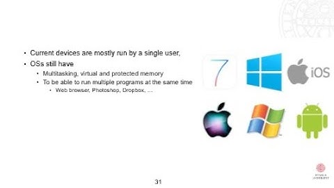 Lecture 9 - Introduction to Operating Systems (Part I)