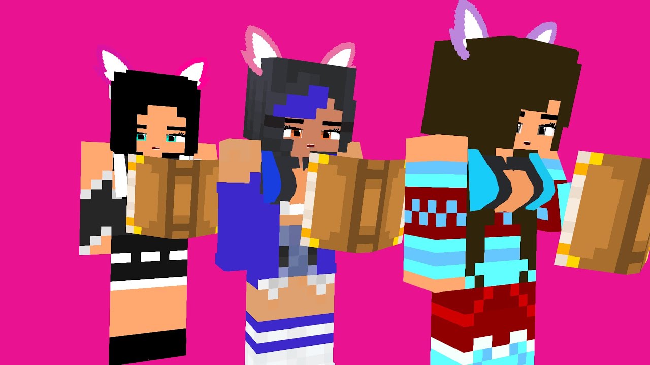 2002 DANCE MEME | SHUFFLE DANCE | MINECRAFT ANIMATION | APHMAU 19 - YouTube