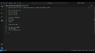 Rotate array by k times
