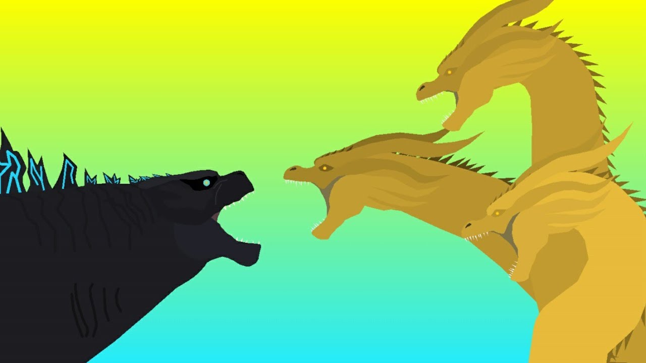 Godzilla vs Ghidorah/ animação stick nodes (Reup)