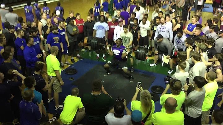 Ernest Reed ties state Hvywt power clean record of...