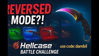 Opening Cases in REVERSED MODE?! | Hellcase Battle Challenge use code:dambil