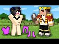 KING NOOB Pranked The Girl in Minecraft !  GiRL CLOTHER CUT !