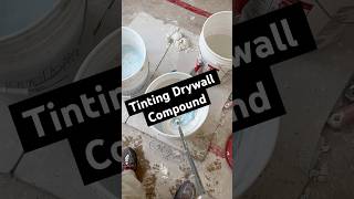 Do You Tint Your Drywall Mud? #drywall #tipsandtricks #diy