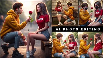 Create 3D Ai Couple Propose image creator 2024 | Couple propose ai photo editing