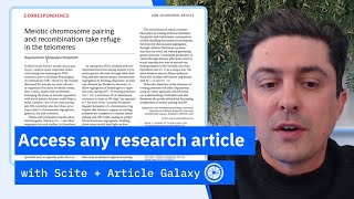 Scite + Article Galaxy : one-click access to research PDFs