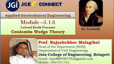 3.1.6 Lateral Earth Pressure: Coulomb