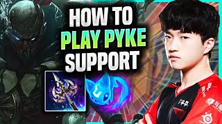 LEARN HOW TO PLAY PYKE SUPPORT LIKE A PRO! - T1 Keria Plays Pyke Support vs Bard! | Season 2022