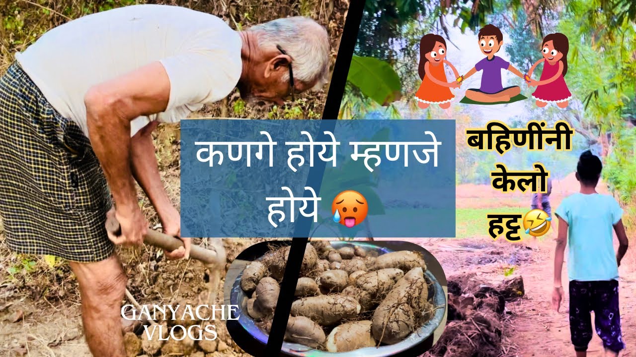 गडबड जास्त, कणगे कमी 😛🙆🏻‍♂️| कंदमुळे || 