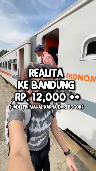 Bogor - Bandung Naik Kereta Api Cuma 12 Rebuuu😱 #kai #keretaapi