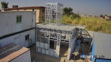 Light Gauge Steel (LGS) with Cellular Concrete (CLC) Solid Wall System.