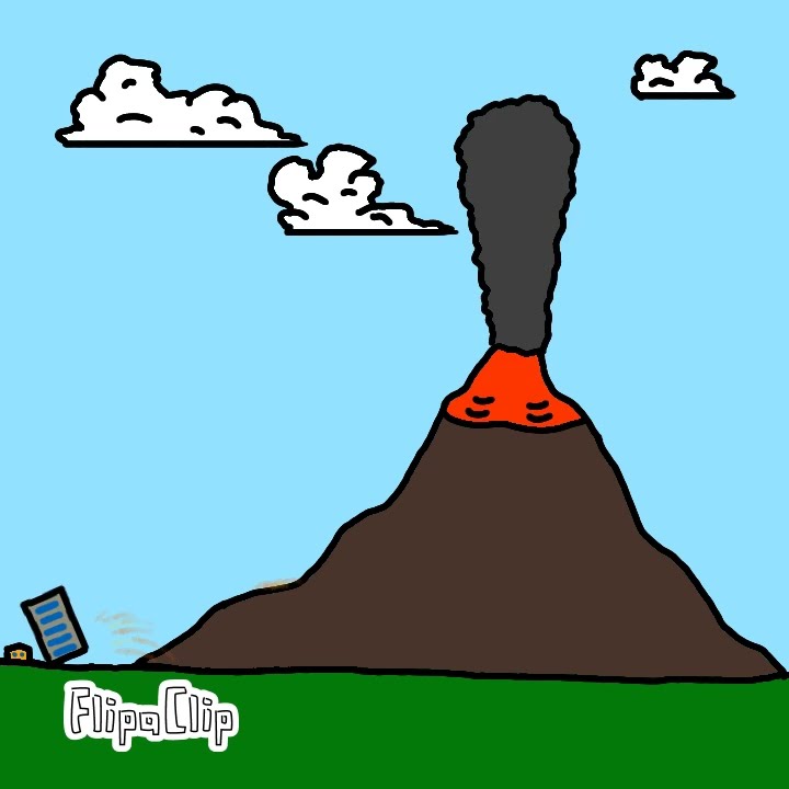 Volcano Eruption #animation