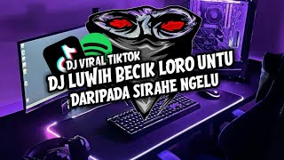 DJ SAKIT RINDU | DJ LUWIH BECIK LORO UNTU DARI PADA SIRAHE NGELU | VIRAL TIKTOK