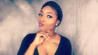 How To| Easy Goddess Crown / Halo Braid Tutorial On Short Hair
