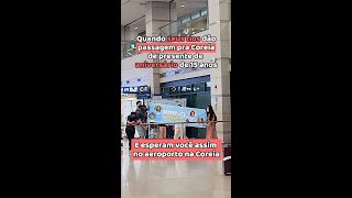 QUANDO SUA FAMÍLIA VAI TE BUSCAR NO AEROPORTO NA COREIA #shorts | Coreaníssima