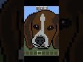 cute Dog Pixelart In Minecraft Pe