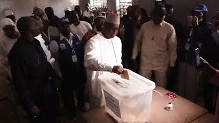 Senegal's outgoing President Macky Sall casts his ballot | AFP