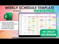 Employee Weekly Schedule Template | Full Tutorial