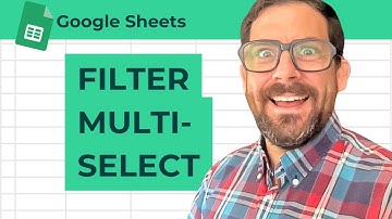 How to FILTER the Multi Select Dropdown Feature in Google Sheets