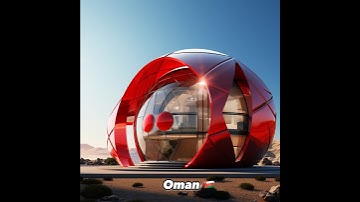 Countries flags of the world as futuristic houses generated using AI - Part 7