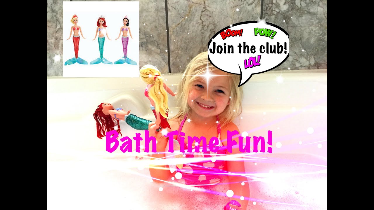 Bubble Bath Disney Princess Dolls Ariel the Little Mermaid ...