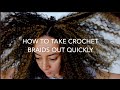 How to take crochet braids out quickly