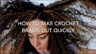 How to take crochet braids out quickly