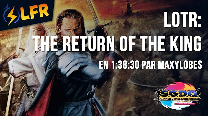 The Lord of the Rings: The Return of the King en 1:38:30 (Any% Console) [SGDQ2022]