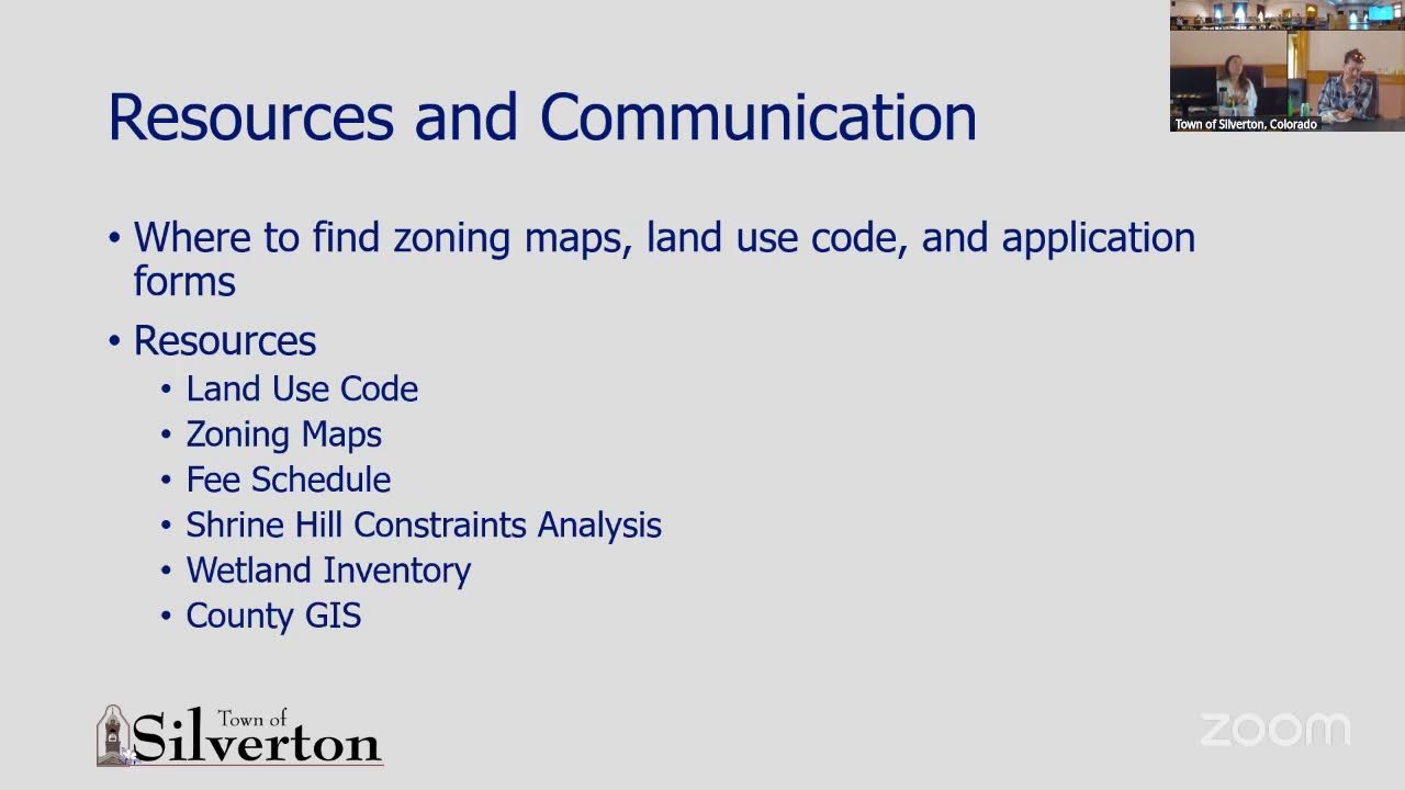 Town of Silverton Realtor Workshop 6.10.2025