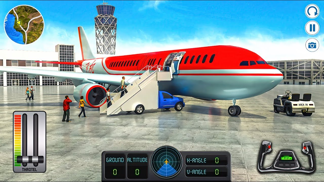 Flight Airplane City Pilot Simulator - Boeing Plane Emergency Landing - Android Gameplay