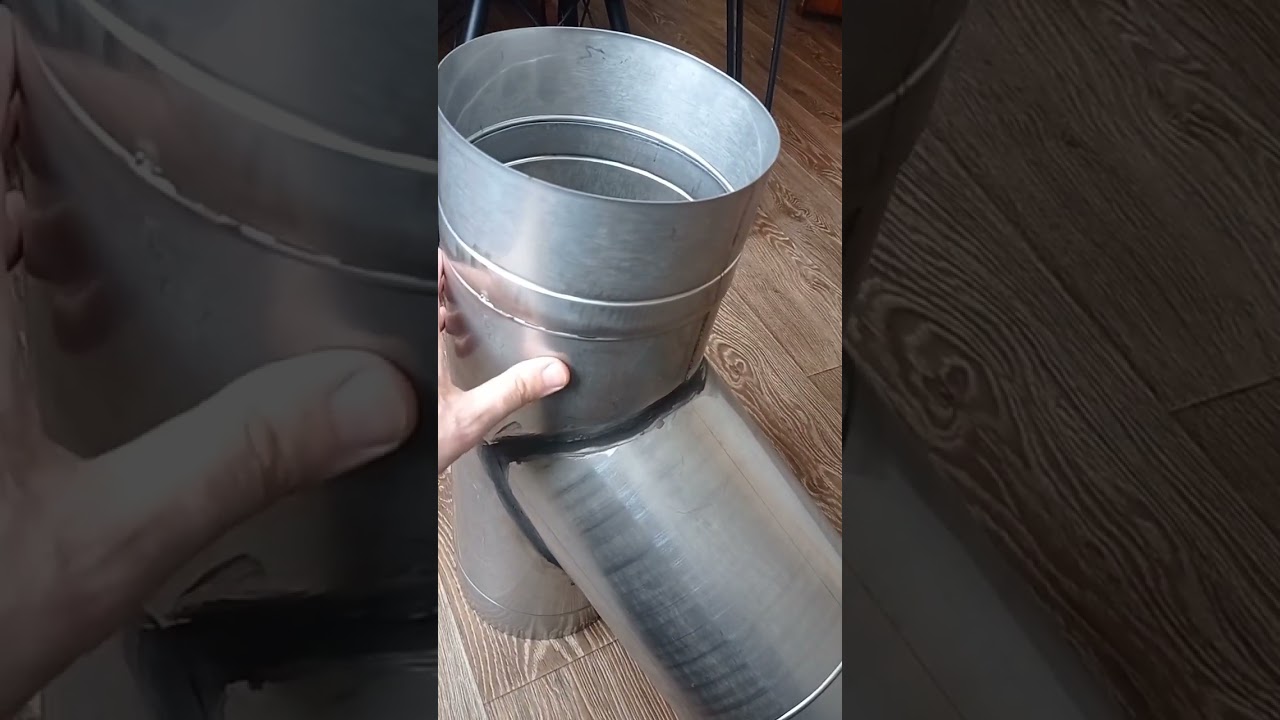 Тройнік врізка під кутом 60 градусів. І перехід розборний. AISI 321 - 1mm.