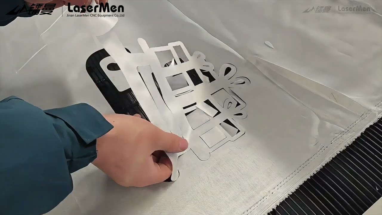[LaserMen] LM-1625 Fabric Cutting Machine + Inkjet Cutting For Thin Fabric Cardstock