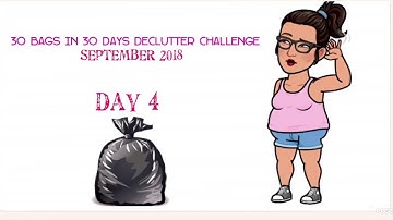 30 Bags In 30 Days Declutter Challenge || September 2018 || Day #4 || Nightstand
