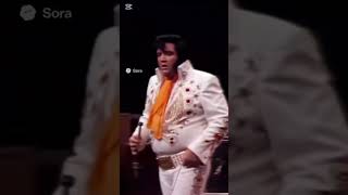 Elvis Presley's chaotic last show in Vegas 1977 (sora ia)