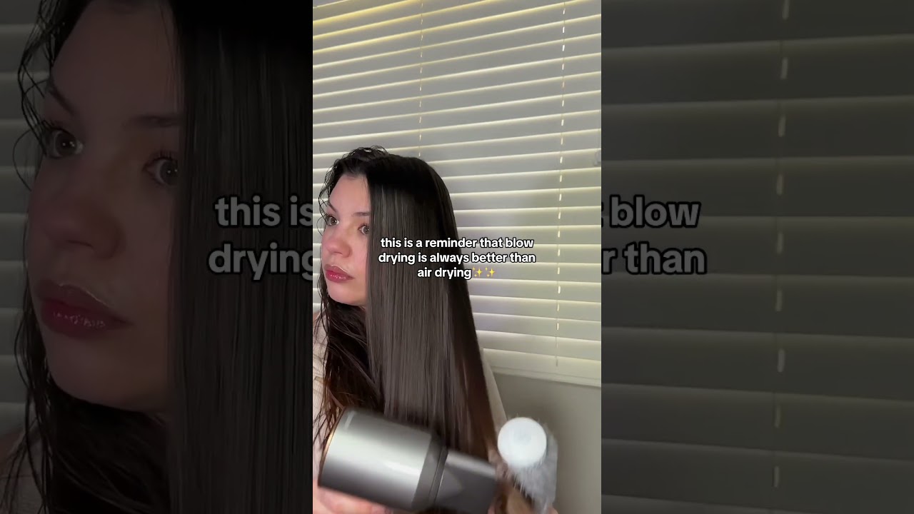 Blow drying can actually be healthier for your hair than air drying! 🌬️✨ 