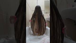 This is What Washing Extremely Long Hair Actually Looks Like 🤪