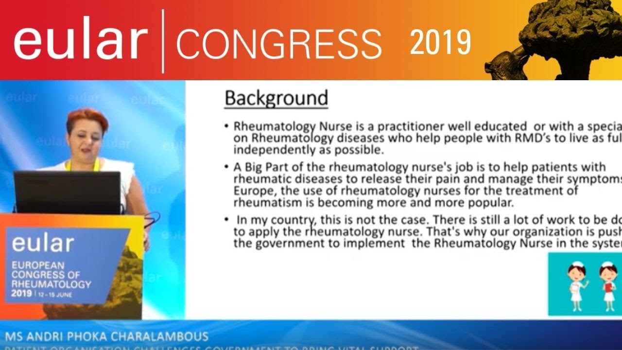EULAR 2019 - Press conference: Patient organisation challenges to support people with RMDs in Cyprus
