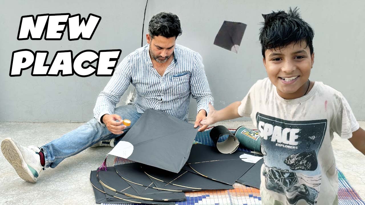 Kite Flying At New House | Kite Cutting Tricks | Kite Fighting Video | Kites Vlog