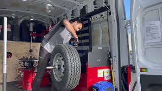 The Tire Fixer- Mobile Tire Change Demonstration