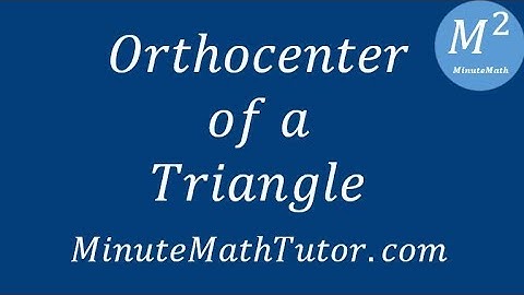 Orthocenter of a Triangle
