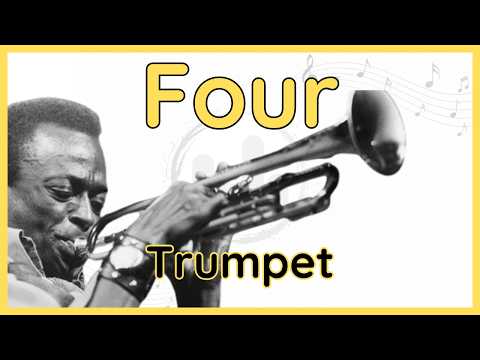 Four - Miles Davis - Trumpet Transcription (+Backing Track)