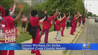 Union Workers With Cook County Health On Strike Over Wages, Health Benefits Friday