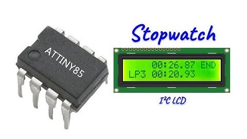 ATtiny85 - Stopwatch