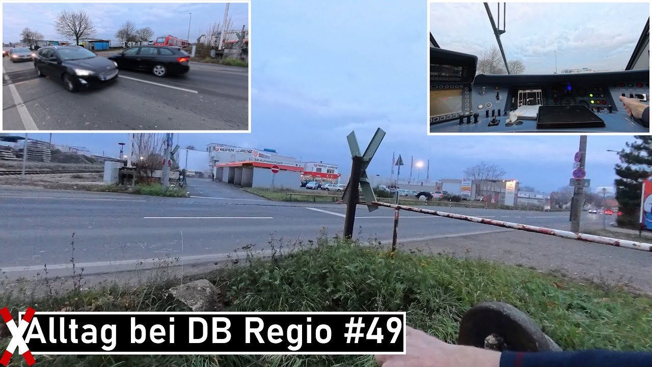 Sonstiger Alltag bei DB Regio #49 | Kurbelbahnübergang in Action, Durchrutschweg und 612er Motor