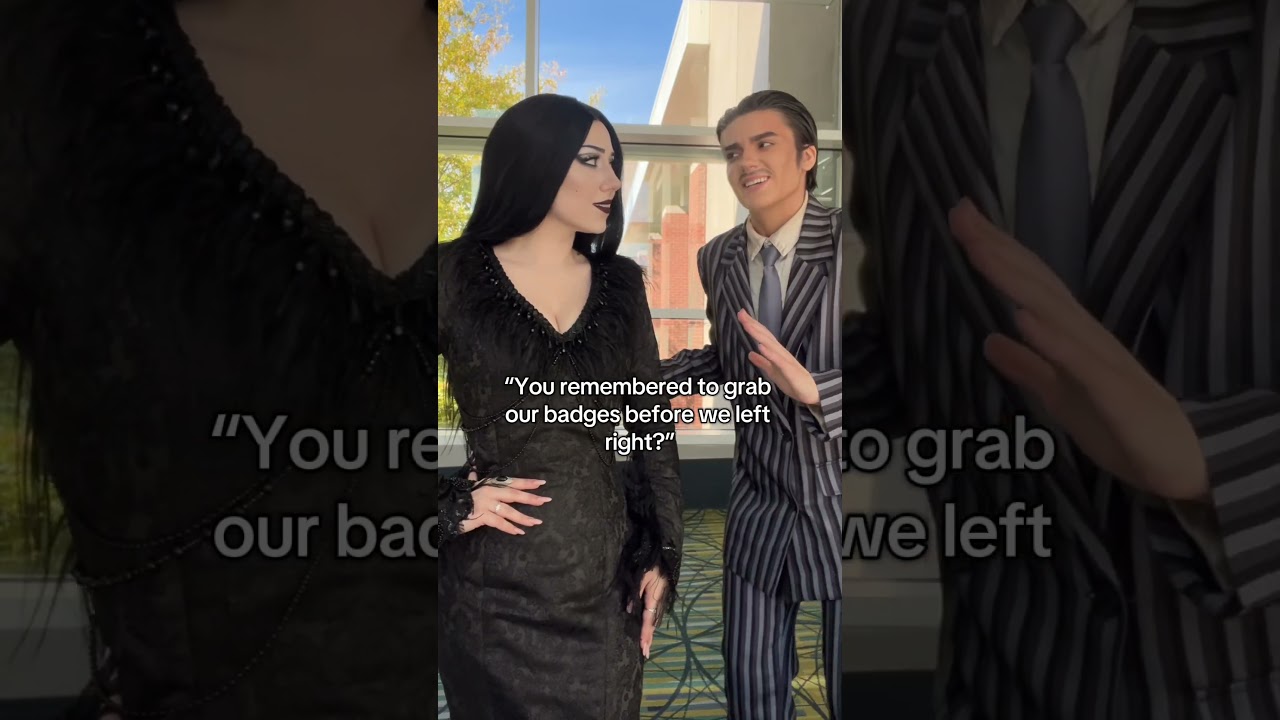 Convention cosplay 🫡 #morticia #gomez #addamsfamily #cosplay
