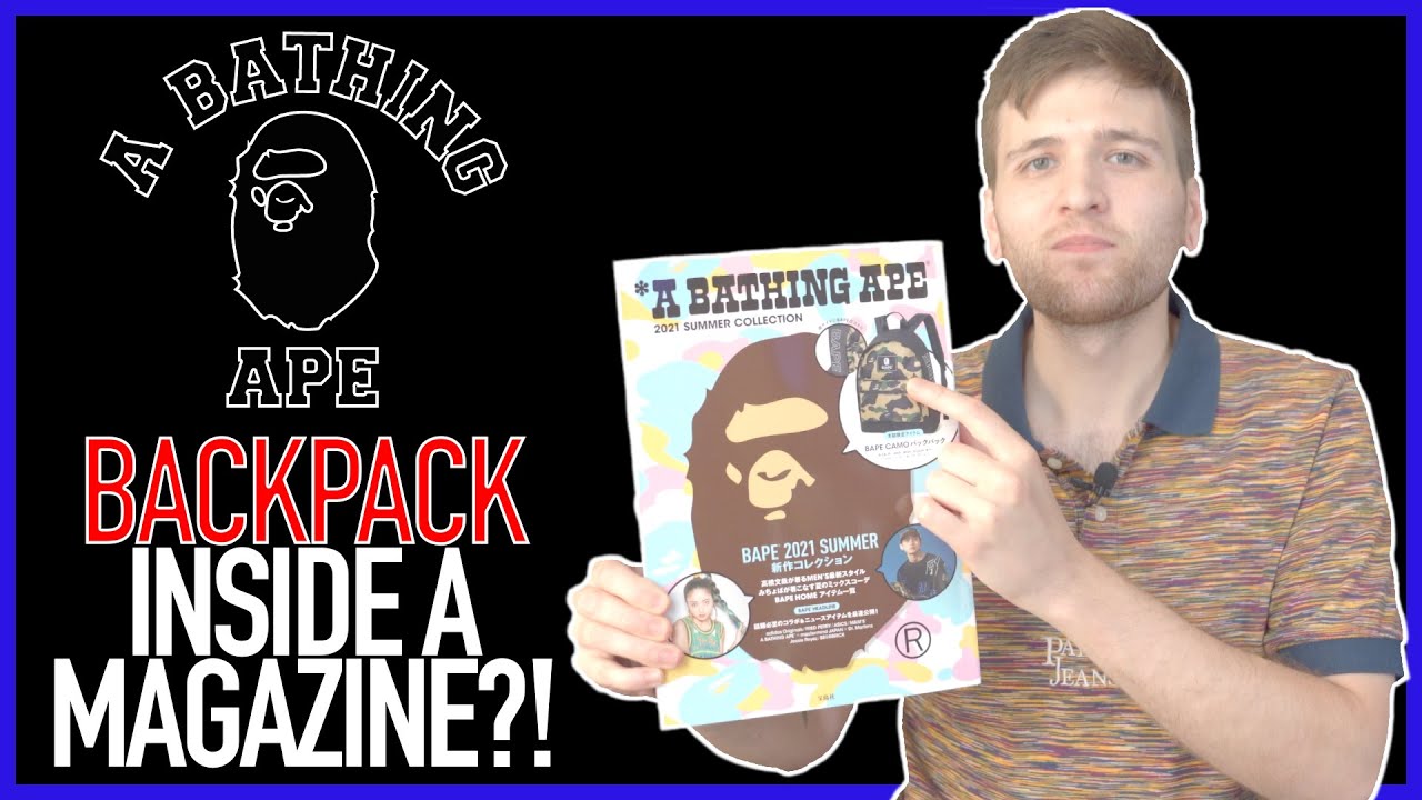 BAPE Backpack A Bathing Ape(R) 2021 SUMMER COLLECTION Camouflage BAPE  e-MOOK Bag