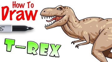 How to Draw a T-Rex Dinosaur