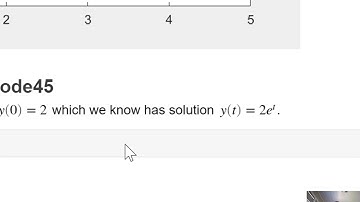 Using ode45 in Matlab